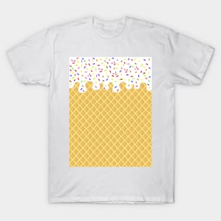 Vanilla Waffle Cone Ice Cream Lover T-Shirt